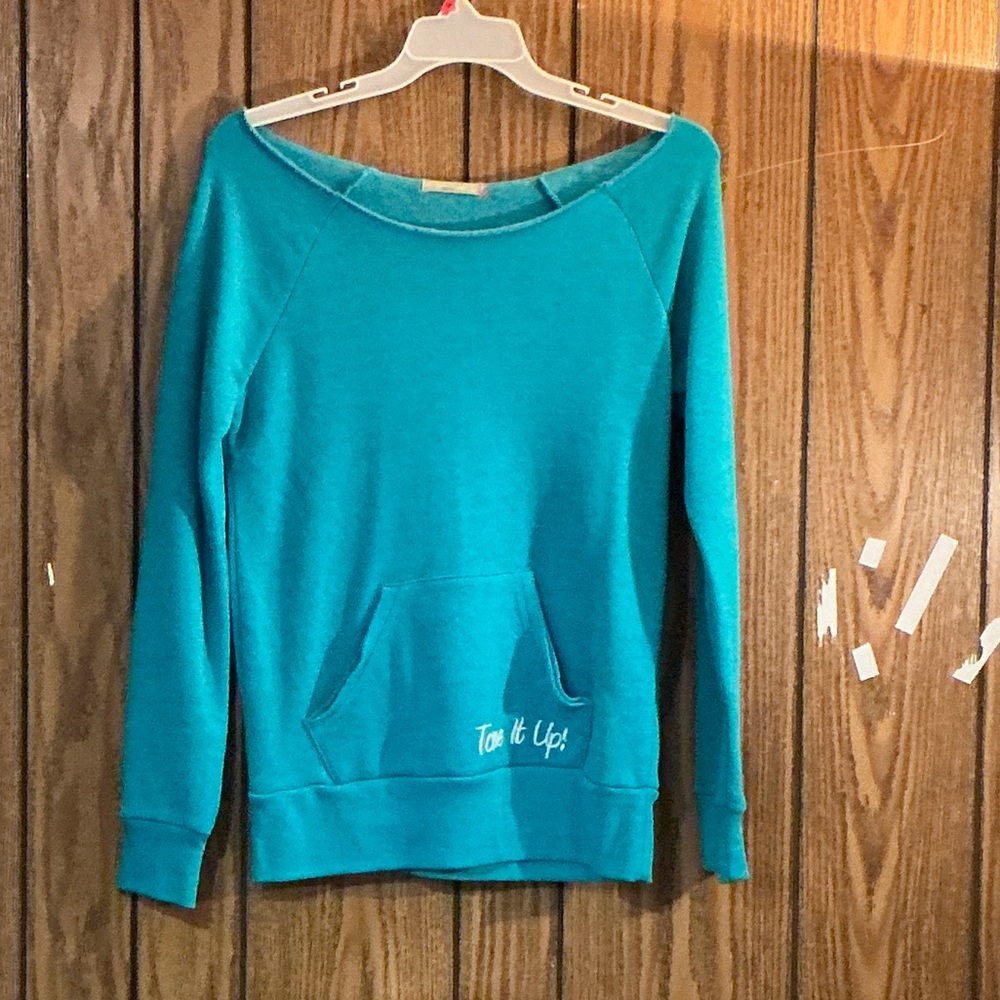 Tone It Up Teal Women's Sweatshirt Size Large